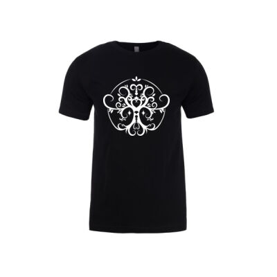 Tree of Life - White Print - Next Level Mens Fitted Cotton T Shirt Thumbnail